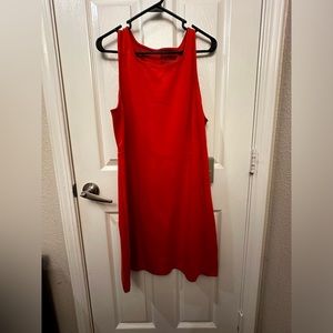 Orange Everlane dress